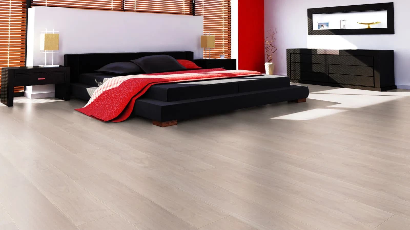 WAVELES OAK WHITE laminat nümunəsi